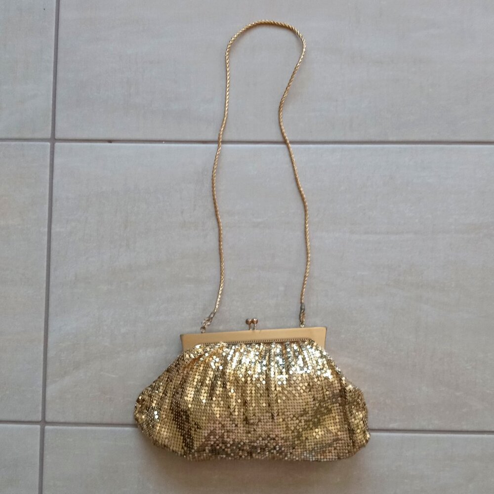 VINTAGE GOLD SEQUIN BAG
